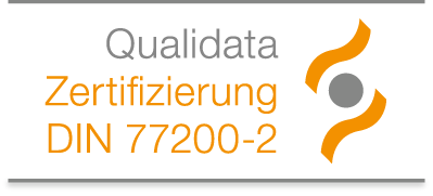 Qualidata Zertifizierung DIN 77200-2
